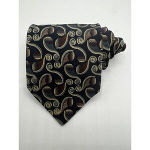 JHANE BARNES Men's 100% Silk Necktie JAPAN Designer Geometric W:3.825" L:58"